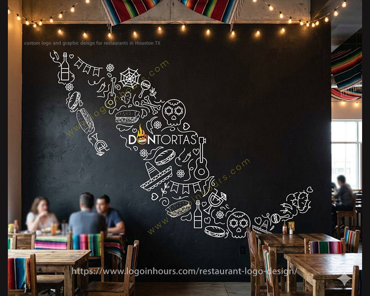 custom logo and graphic deisgn for restaurants in Houston TX
